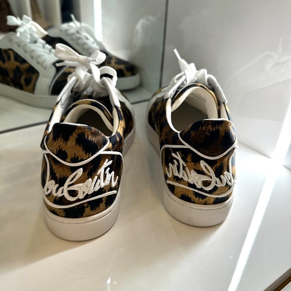Louboutin Leopard Flat Sneakers - Picture 3 of 6